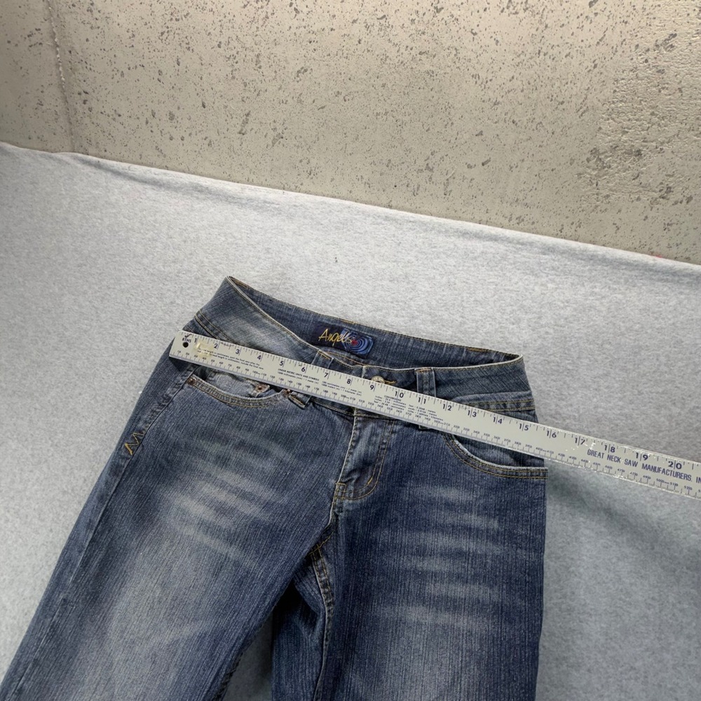 Angels Womens Size 7 Long Bootcut Jeans Blue Medium Wash Low Rise Y2K RN 110251 - Picture 4 of 9